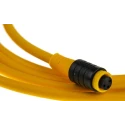 Turck Sensor Actuator Cable Female 3 Way M8 to Unterminated 2 m, Yellow PVC Jacket PKG 3Z-2
