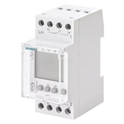 Siemens Digital DIN Rail Time Switch, 2-Channel, 24V AC/DC 7LF4522-2