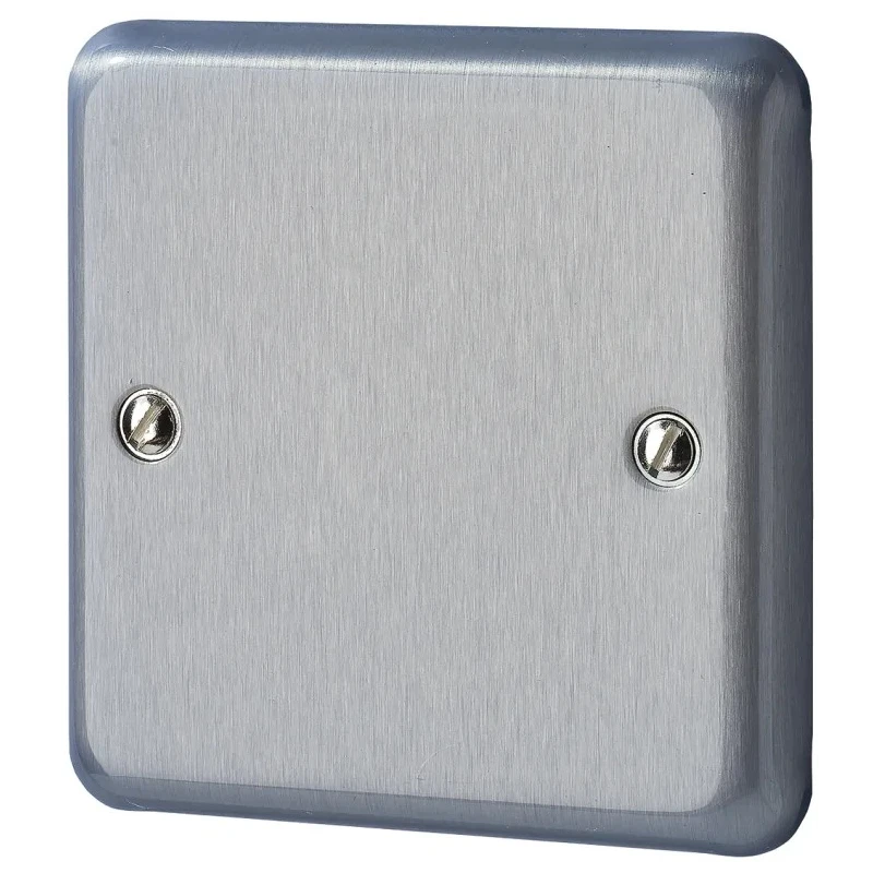 MK Electric Silver 1 Gang Blanking Plate K3330BRC
