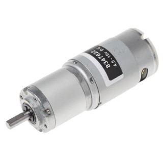 RS PRO Brushed Geared DC Geared Motor 12.8 W, 12V DC, 98 Ncm Torque, 71 RPM, 6 mm Shaft Diameter 834-7622
