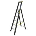 Zarges Aluminium 5 Steps Step Ladder 1.33m Platform Height, 2.15m Open Length 41147