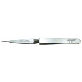 Bernstein 120mm Stainless Steel Pointed ESD Safe Tweezer 5-057