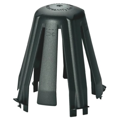 HellermannTyton Lighting Cover for use with Reel and Blowed-In Insulations with Halogen 148-00098 SpotClip-II-PA66GF15-BK