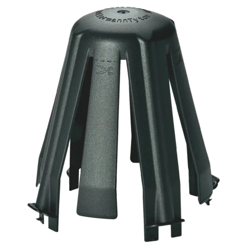 HellermannTyton Lighting Cover for use with Reel and Blowed-In Insulations with Halogen 148-00098 SpotClip-II-PA66GF15-BK