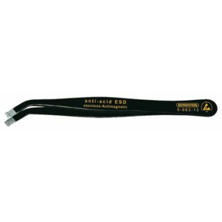 Bernstein 115mm Stainless Steel Pointed ESD Safe Tweezer 5-063-13