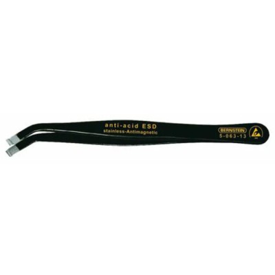 Bernstein 115mm Stainless Steel Pointed ESD Safe Tweezer 5-063-13