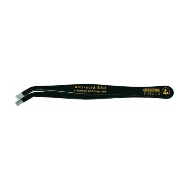 Bernstein 115mm Stainless Steel Pointed ESD Safe Tweezer 5-063-13