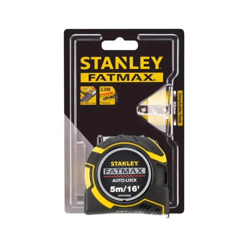 Stanley FATMAX Tape Measure 5 m Length, Imperial and Metric, ABS Case XTHT0-33503