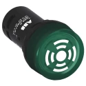 ABB Panel Mount Green LED Buzzer, Compact Series, 22 mm Cutout, 24 V AC/DC, IP66, IP67, Round, Model 1SFA619600R6002 CB1-600G
