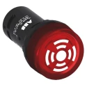 ABB Panel Mount Red LED Buzzer ABB Compact Series 22 mm Cutout 24 V AC/DC IP69K IP66 IP67 Round 1SFA619600R6101 CB1-610R