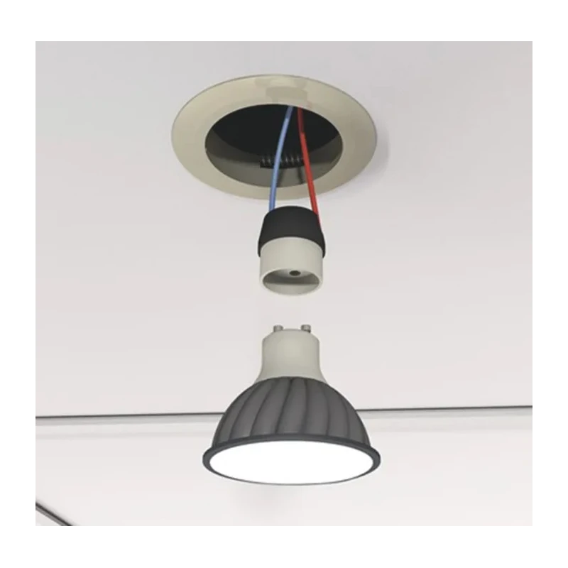 RS PRO SpotClip-Box Series Lighting Cover for Reel and Blown-In Insulations with LED and 148-00123 SPOTCLIP-BOX FR-PA66HS-BK