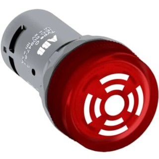 ABB Panel Mount Green LED Buzzer Compact 22 mm Cutout 110V ac IP67 IP66 Round 1SFA619600R6012 CB1-601G