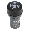 ABB Panel Mount Black LED Buzzer Compact 22 mm Cutout, 24 V AC/DC, IP67 IP66 IP69K, Round 1SFA619600R6306 CB1-630B