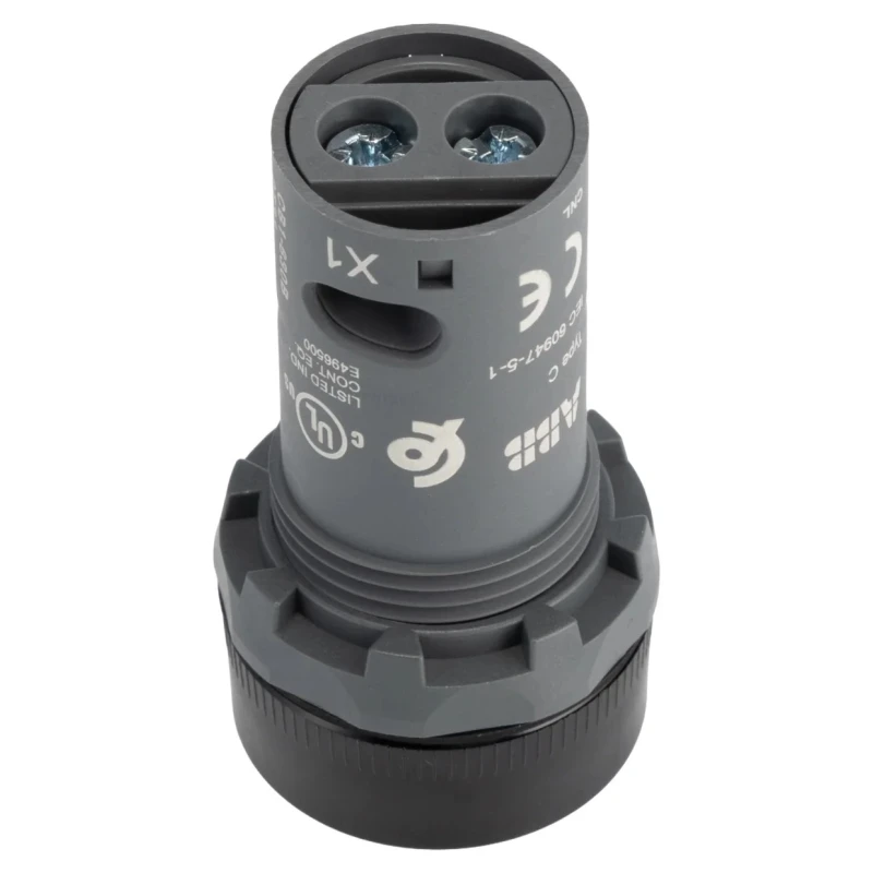 ABB Panel Mount Black LED Buzzer Compact 22 mm Cutout, 24 V AC/DC, IP67 IP66 IP69K, Round 1SFA619600R6306 CB1-630B