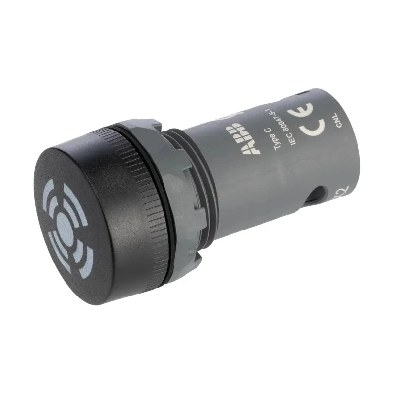 ABB Panel Mount Black LED Buzzer Compact 22 mm Cutout, 24 V AC/DC, IP67 IP66 IP69K, Round 1SFA619600R6306 CB1-630B