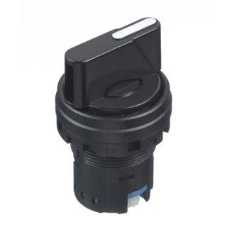 Idec IDEC HW Series 3 Position Selector Switch Head, 22 mm Cutout, Spring Return, IP20 HW1S-32T