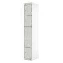 RS Pro 5 Door Steel Light Grey Storage Locker 1800 mm x 300 mm x 300 mm 833-2923