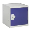 RS PRO 1 Door Steel Blue Storage Locker 380 mm x 380 mm x 380 mm 833-2942