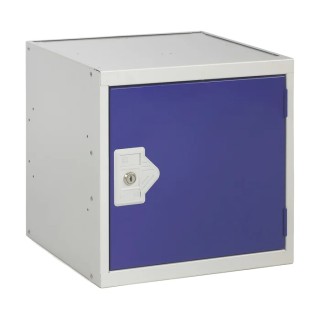 RS PRO 1 Door Steel Blue Storage Locker 380 mm x 380 mm x 380 mm 833-2942