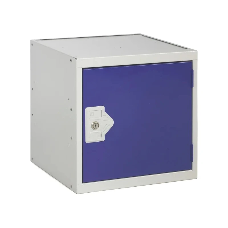 RS PRO 1 Door Steel Blue Storage Locker 380 mm x 380 mm x 380 mm 833-2942