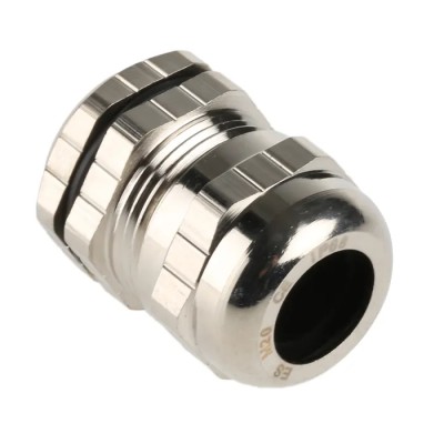 Lapp Metallic Nickel Plated Brass Cable Gland, M20 Thread, 6 mm min., 12 mm max., IP68 835-4112