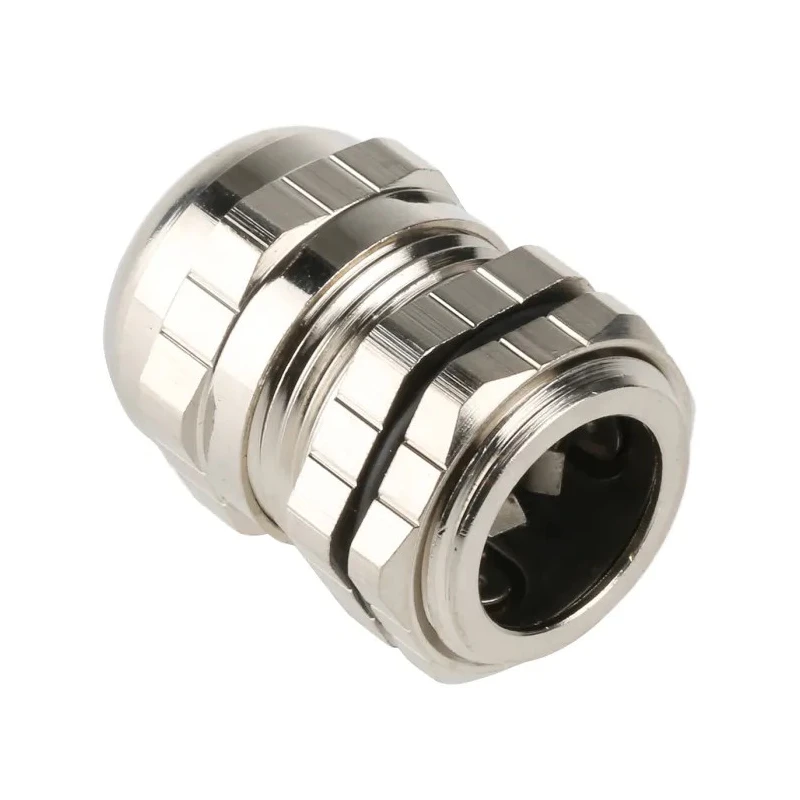 Lapp Metallic Nickel Plated Brass Cable Gland, M20 Thread, 6 mm min., 12 mm max., IP68 835-4112