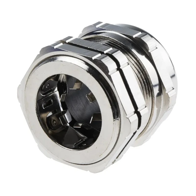 RS PRO Metallic Nickel Plated Brass Cable Gland PG29 Thread, 18 mm Min. Cable Diameter, 25 mm Max. Cable Diameter 835-4106