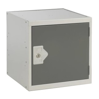 RS PRO 1 Door Steel Grey Storage Locker 380 mm x 380 mm x 380 mm 833-2951