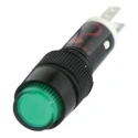 Idec Green Panel Mount Indicator 24 V AC/DC, Black Bezel, Solder Tab Termination AP8M122-G