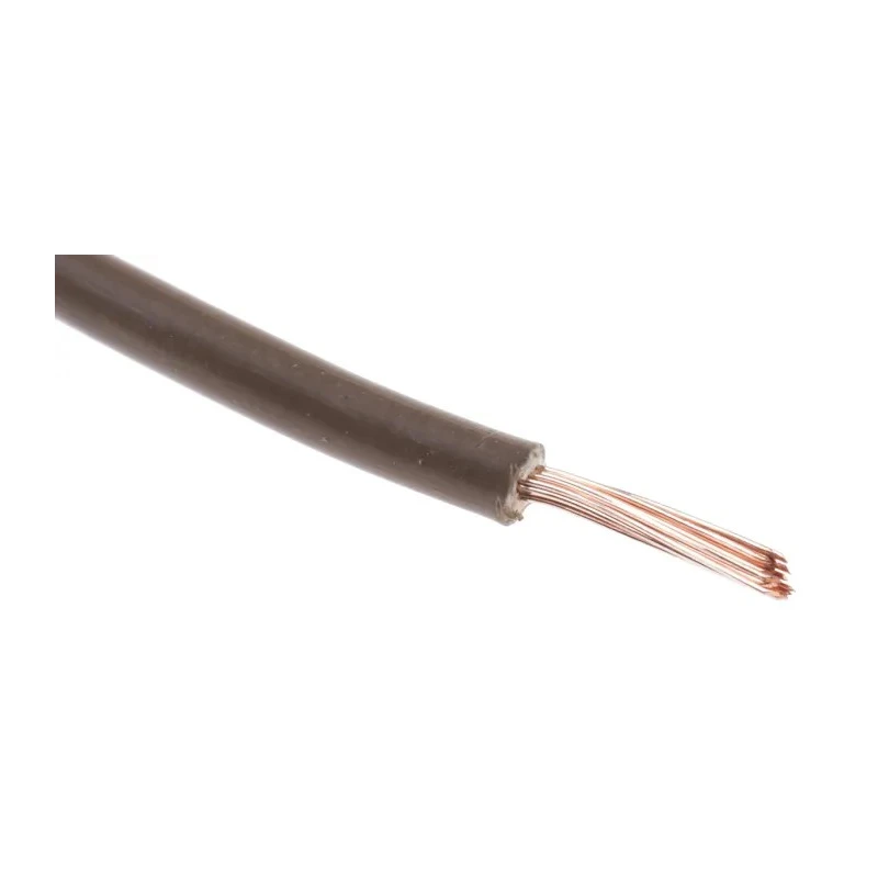 RS PRO H05Z-K Series Brown 0.75 mm² Hook Up Wire, 18 AWG, 22 x 1.0 mm Strands, 100 m Length, Low Smoke Zero Halogen 836-0776
