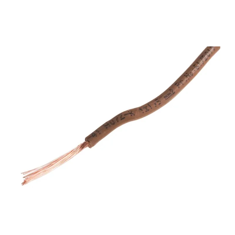 RS PRO H07Z-K Series Brown 1.5 mm² Hook Up Wire, 15 AWG, 27x0.25 mm Core Strands, 100 m Length, Zero Halogen 836-0795