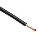 RS PRO 6491B Series Black 1.5 mm² Hook Up Wire, 15 AWG, 27/0.25 mm Strands, 100 m Length, Cross Linked Polyolefin 836-0798