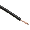 RS PRO 6491B Series Black 1.5 mm² Hook Up Wire, 15 AWG, 27/0.25 mm Strands, 100 m Length, Cross Linked Polyolefin 836-0798