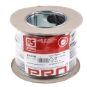RS PRO 6491B Series Black 1.5 mm² Hook Up Wire, 15 AWG, 27/0.25 mm Strands, 100 m Length, Cross Linked Polyolefin 836-0798