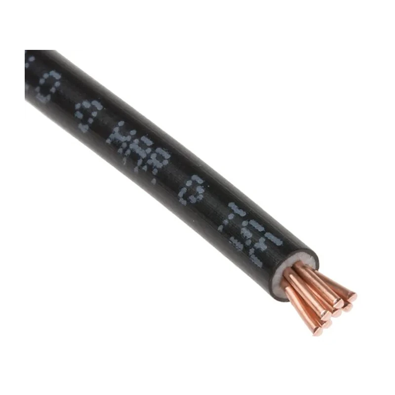 RS PRO H07V-R Series Black 2.5 mm² 14 AWG Hook Up Wire, 7/0.67 mm Core Strands, 100 m Length, Polyvinyl Chloride 836-0870