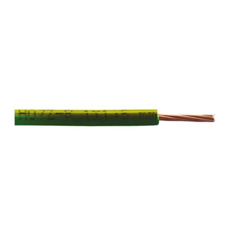 RS PRO 6491B Series 2.5 mm² Green Yellow Hook Up Wire 14 AWG 7/0.67 mm Core Strands 100 m Ethylene 836-1000
