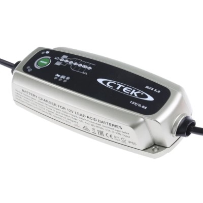 CTEK Automotive 12V Lead Acid Battery Charger, 3.8 A, 1.2 to 85 Ah, 7 Stage IP65 Rated MXS3.8