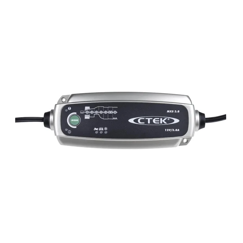 CTEK Automotive 12V Lead Acid Battery Charger, 3.8 A, 1.2 to 85 Ah, 7 Stage IP65 Rated MXS3.8