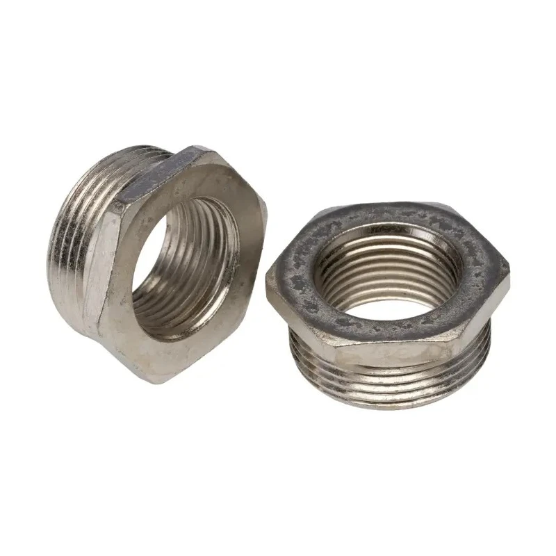 Adaptaflex Conduit Fitting Nickel Plated Brass Thread Converter PG21 to M20, Silver PG21