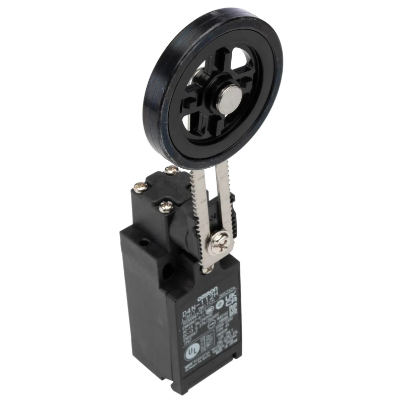 Omron D4n Series Adjustable Roller Lever Limit Switch, 1 NO/1 NC, IP67, Plastic Housing 