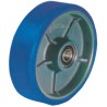 LAG Blue Polyurethane Trolley Wheel 1000 kg Load Capacity Cast Iron Hub Ball Bearing 37030CC