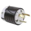 PASS & SEYMOUR 30A 125V USA Mains Plug Black White Nylon Cable Screw L530P