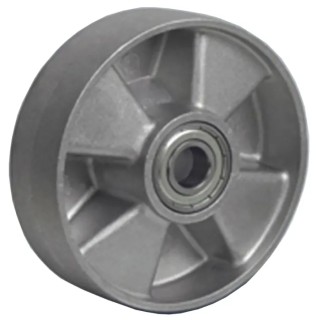 LAG Grey Aluminium Trolley Wheel 100mm Diameter 50mm Width 250 kg Load Capacity Ball Bearing Hub 39014CC