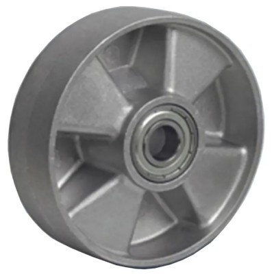 LAG Grey Aluminium Trolley Wheel 100mm Diameter 50mm Width 250 kg Load Capacity Ball Bearing Hub 39014CC
