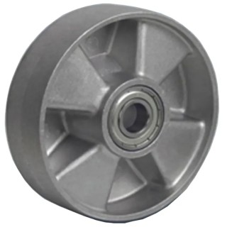 LAG Grey Aluminium Trolley Wheel 85mm Diameter 150kg Load Capacity 39008CC