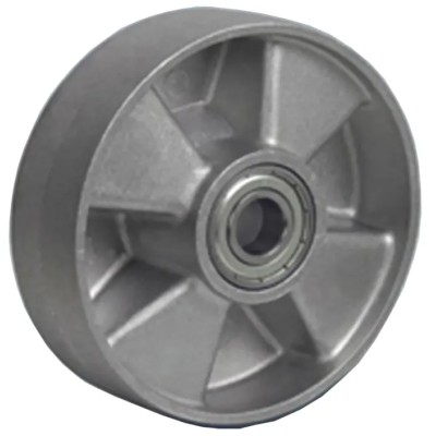 LAG Grey Aluminium Trolley Wheel 85mm Diameter 150kg Load Capacity 39008CC