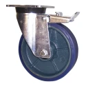 LAG Braked Swivel Castor 400 kg Load Capacity 125 mm Polyurethane Wheel 37409FR