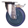 LAG Braked Swivel Castor 400 kg Load Capacity 125 mm Polyurethane Wheel 37409FR