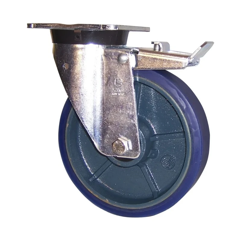 LAG Braked Swivel Castor 850 kg Capacity 200 mm Wheel Polyurethane 37419FR