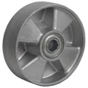 LAG Grey Aluminium Trolley Wheel 500 kg Load Capacity Die Cast Aluminium Hub Ball Bearing Bore 20mm 39036CC